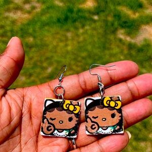 Hello Kitty from Jamaica Inspo Earrings